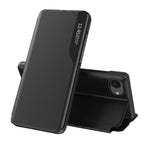 Eko odos dėklas su langeliu ir stovu iPhone 16e – juodas