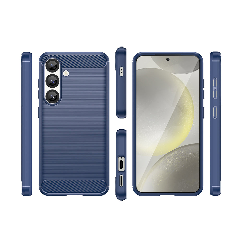 Carbon Case silikoninis dėklas iPhone 16e – mėlynas -- iPhone 16e