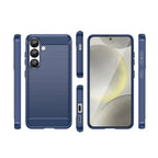 Carbon Case silikoninis dėklas iPhone 16e – mėlynas -- iPhone 16e
