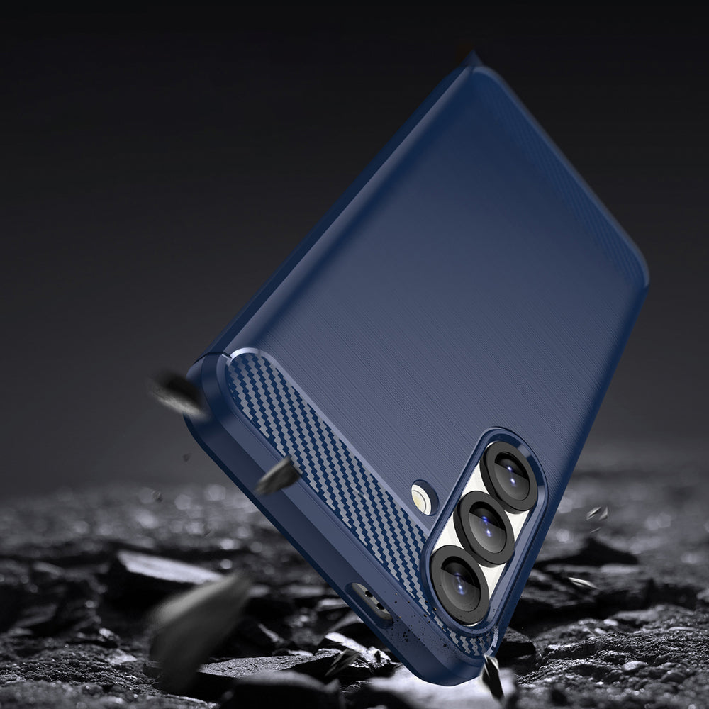 Carbon Case silikoninis dėklas iPhone 16e – mėlynas -- iPhone 16e