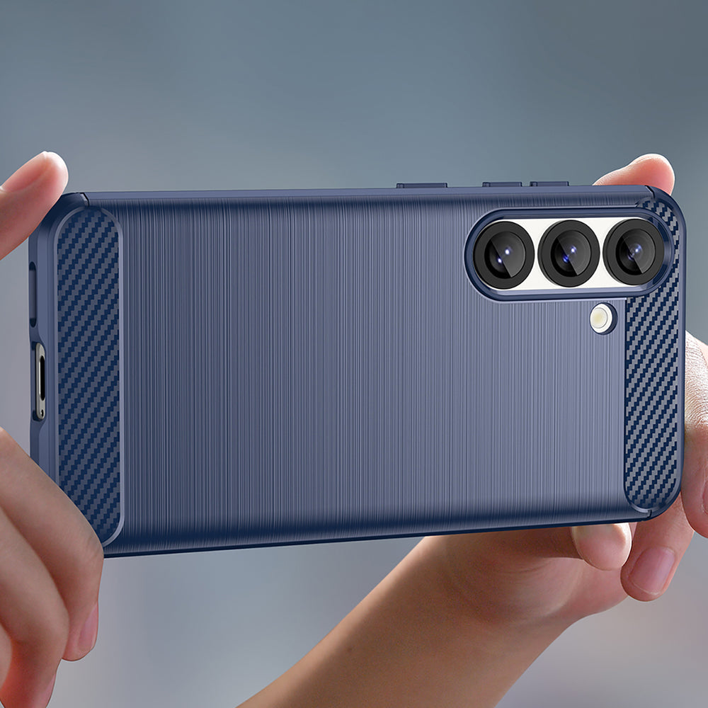 Carbon Case silikoninis dėklas iPhone 16e – mėlynas -- iPhone 16e