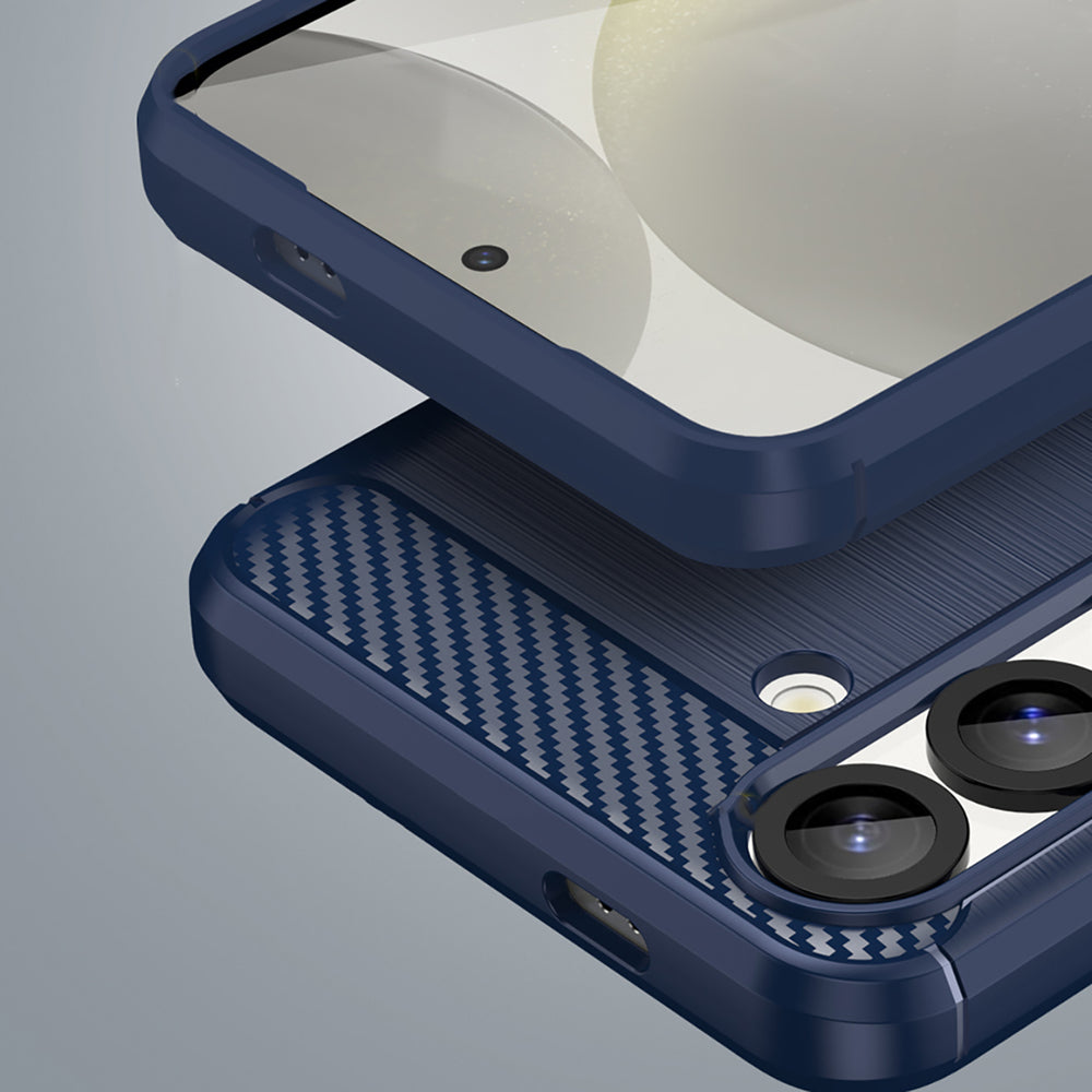 Carbon Case silikoninis dėklas iPhone 16e – mėlynas -- iPhone 16e
