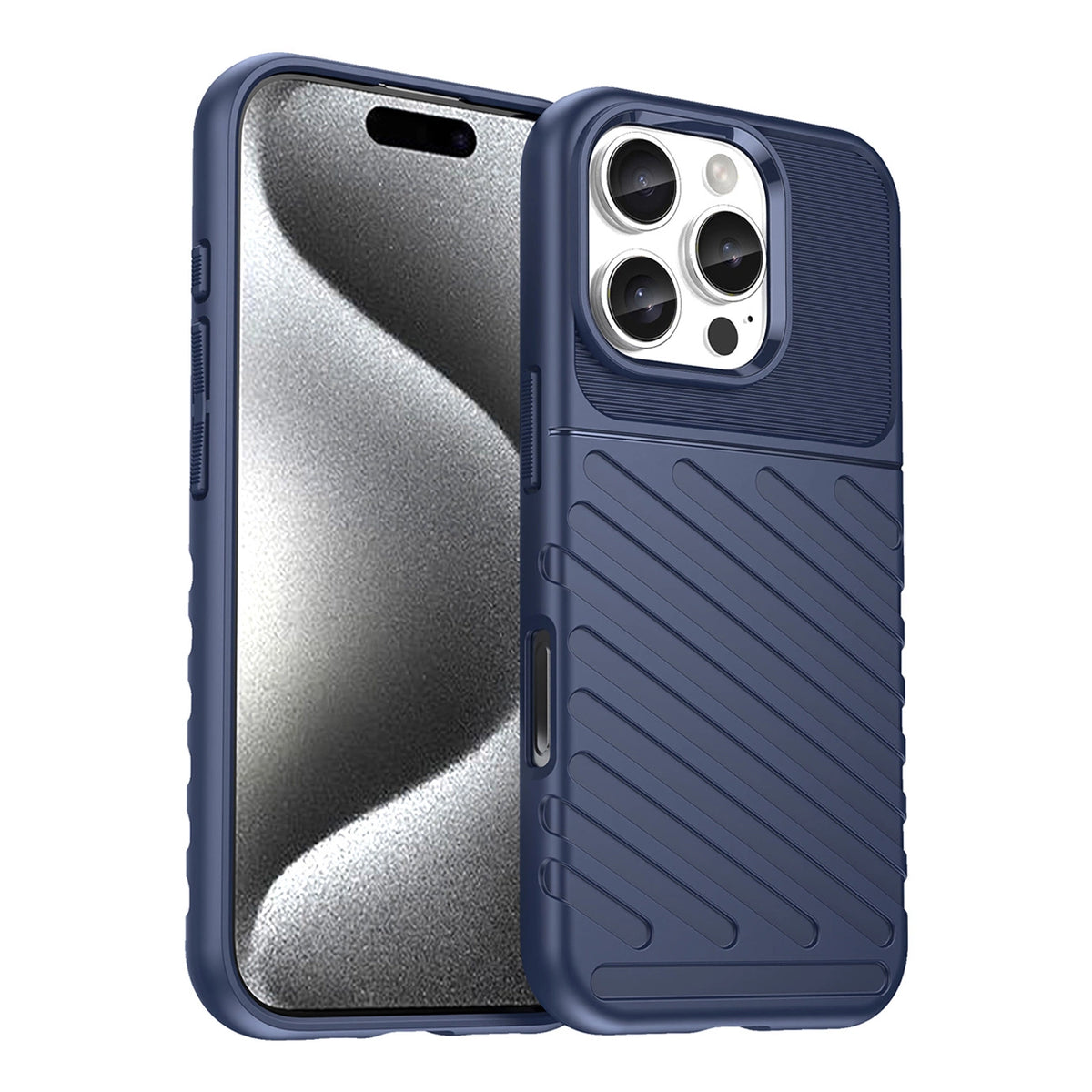 Thunder Case TPU dėklas iPhone 16e – mėlynas