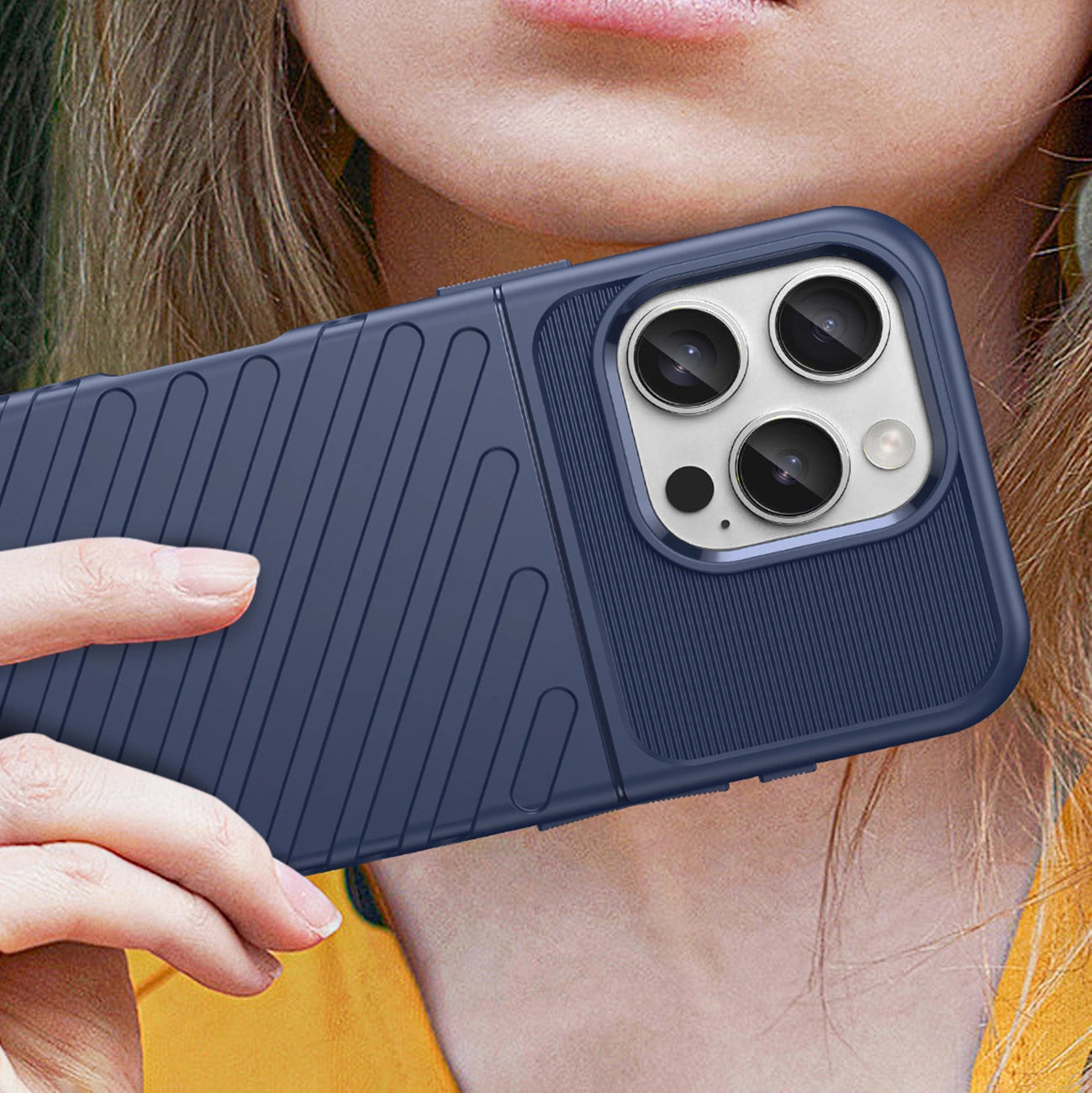 Thunder Case TPU dėklas iPhone 16e – mėlynas