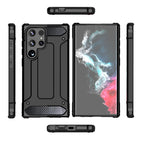 Hybrid Armor dėklas Samsung Galaxy S25 Edge – juodas