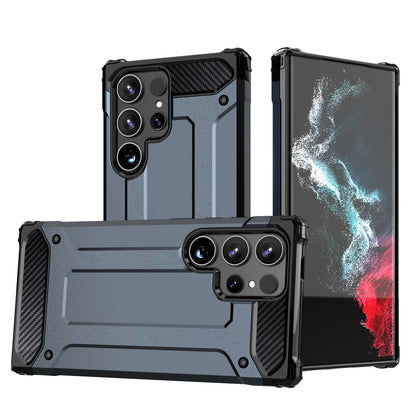 Hybrid Armor dėklas Samsung Galaxy S25 Edge – mėlynas