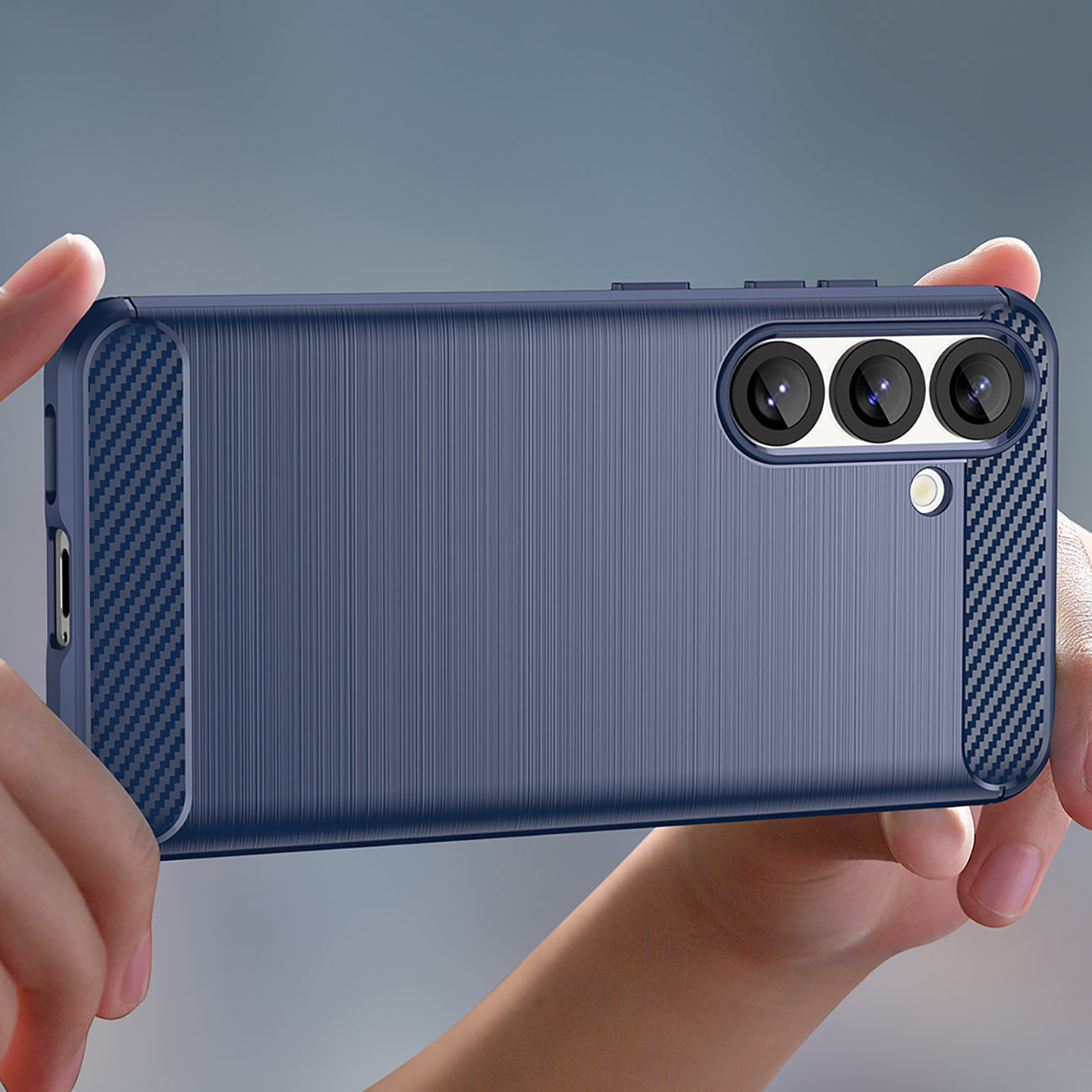 Anglies rašto dėklas Samsung Galaxy S25 Edge – mėlynas