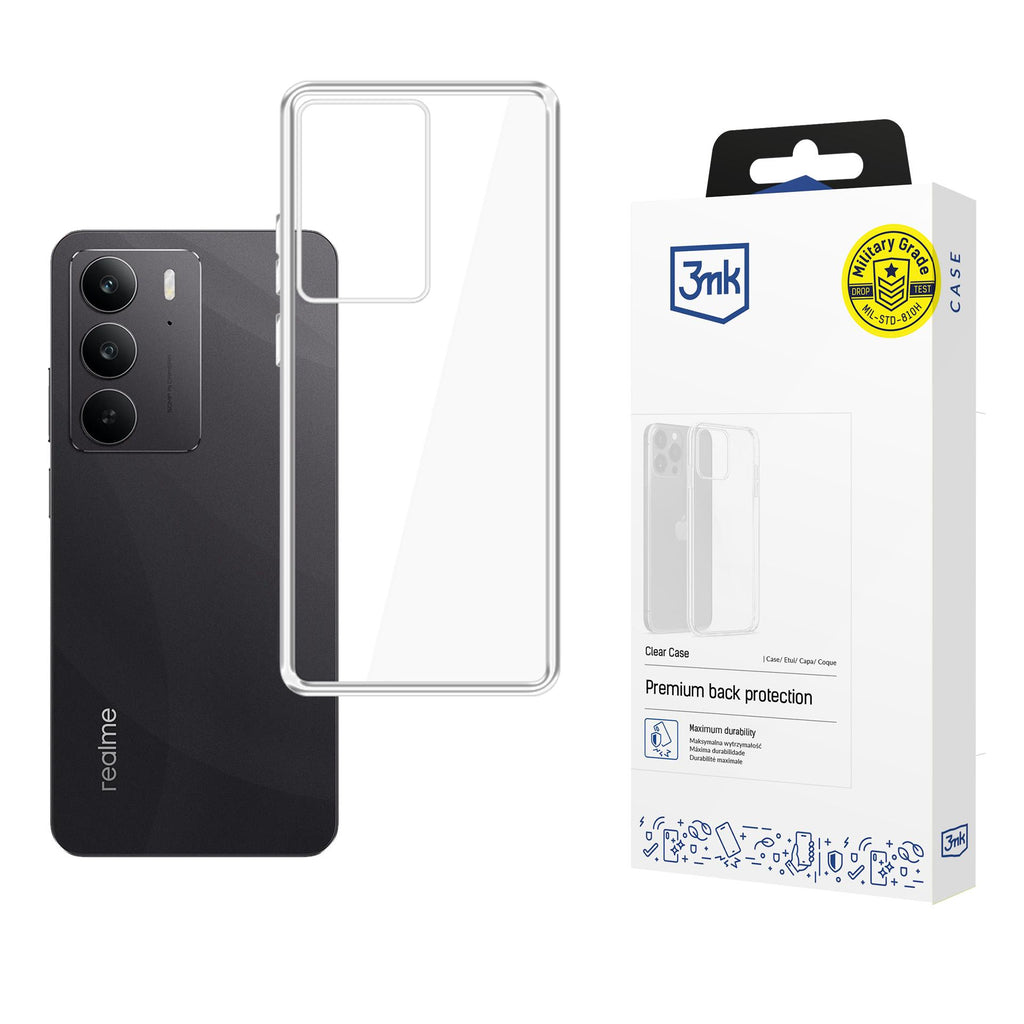 3mk Clear Case, skirtas Realme C75 – permatomas -- Realme C75