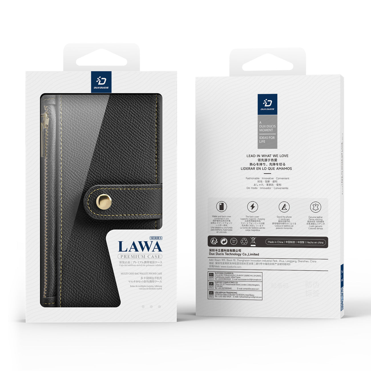 Dux Ducis Lawa odinis dėklas iPhone 16 Pro – juodas