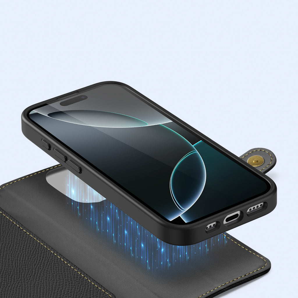 Dux Ducis Lawa odinis dėklas iPhone 16 Pro – juodas