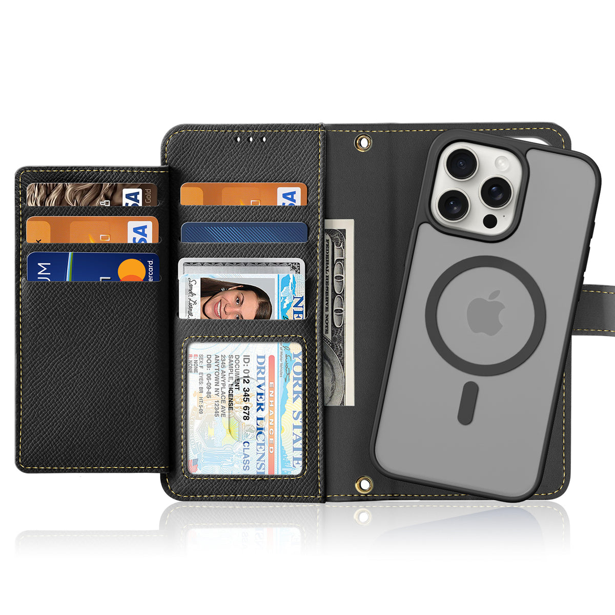 Dux Ducis Lawa odinis dėklas iPhone 15 Pro – juodas