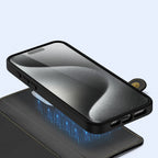 Dux Ducis Lawa odinis dėklas iPhone 15 Pro – juodas