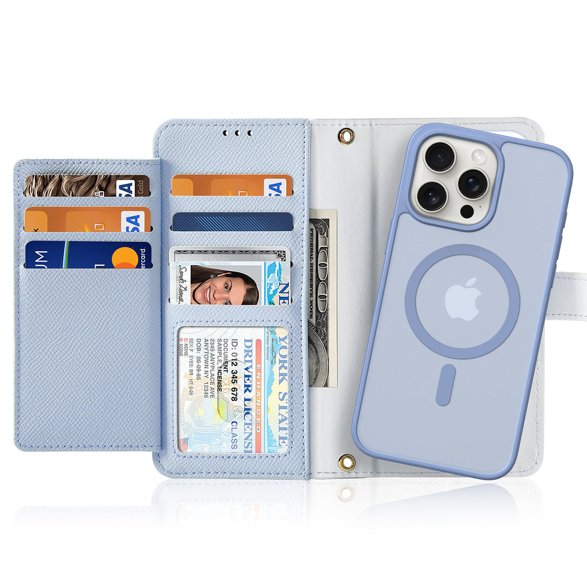 Dux Ducis Lawa odinis dėklas iPhone 15 Pro – mėlynas
