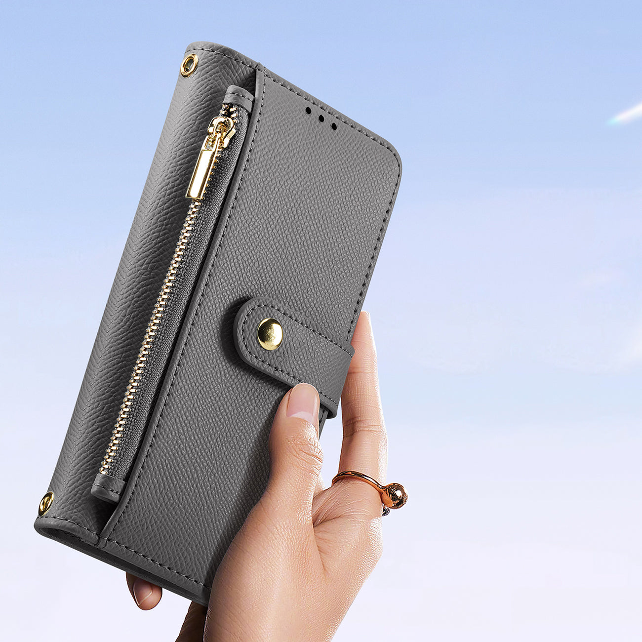 Dux Ducis Lawa odinis dėklas iPhone 15 Pro Max – pilkas