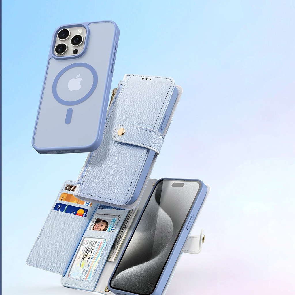 Dux Ducis Lawa odinis dėklas iPhone 15 Pro Max – mėlynas