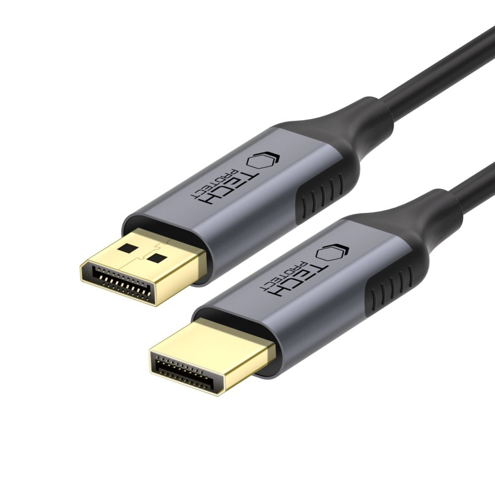 Tech-Protect UltraBoost DisplayPort į DisplayPort 1.4 laidas 4K 60Hz 2m - juodas -- Cell phone cables