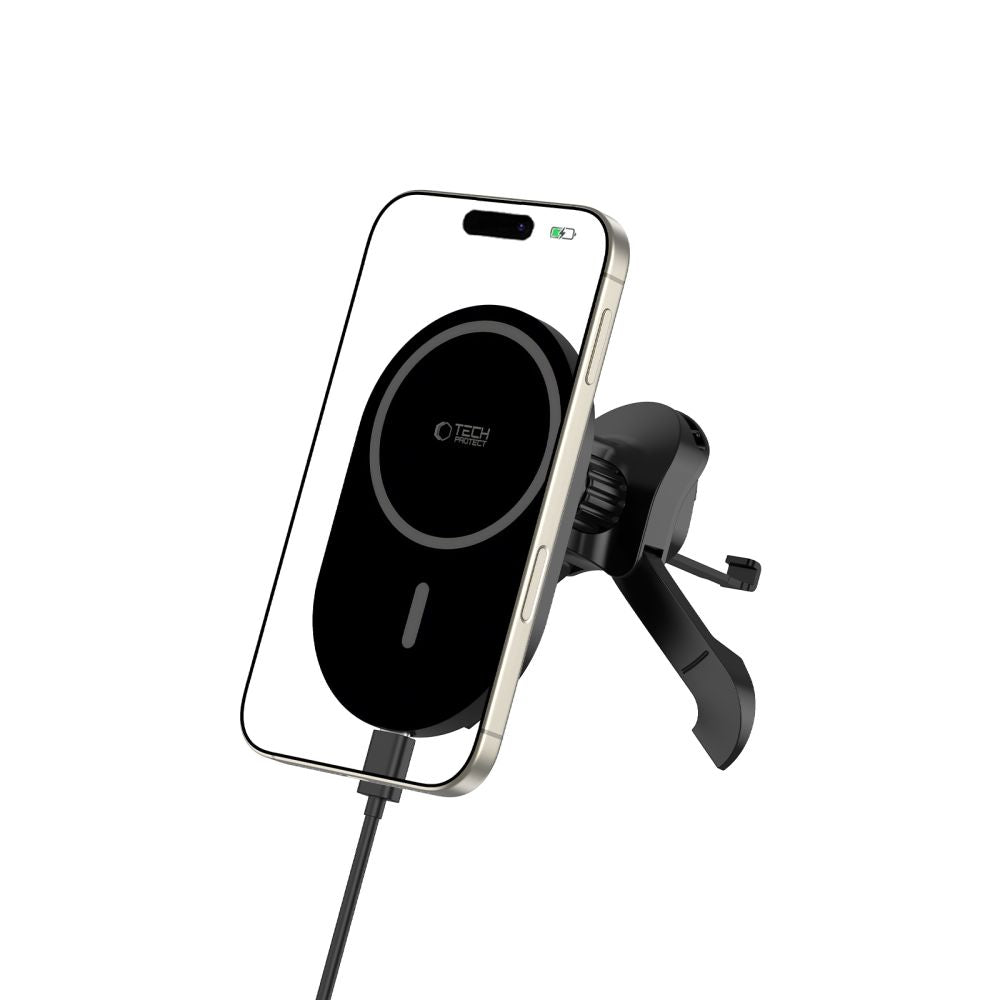 Tech-Protect MM15W-V6 magnetinis MagSafe automobilinis laikiklis oro ventiliacijos angai - juodas -- Cell phone holders