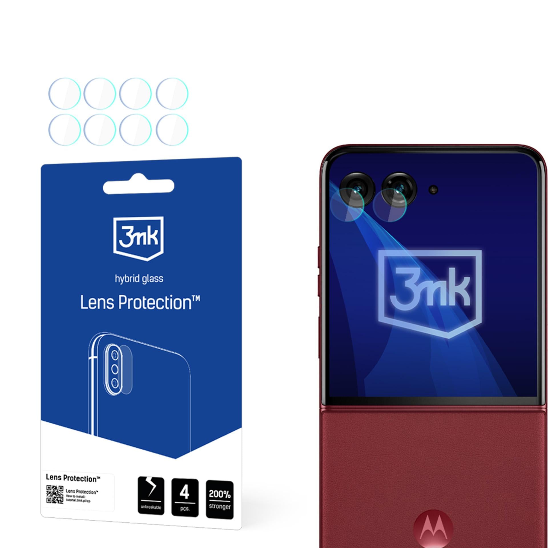 3mk objektyvo apsaugos kameros stiklas, skirtas Motorola Razr 60 Ultra -- Motorola Razr 60 Ultra