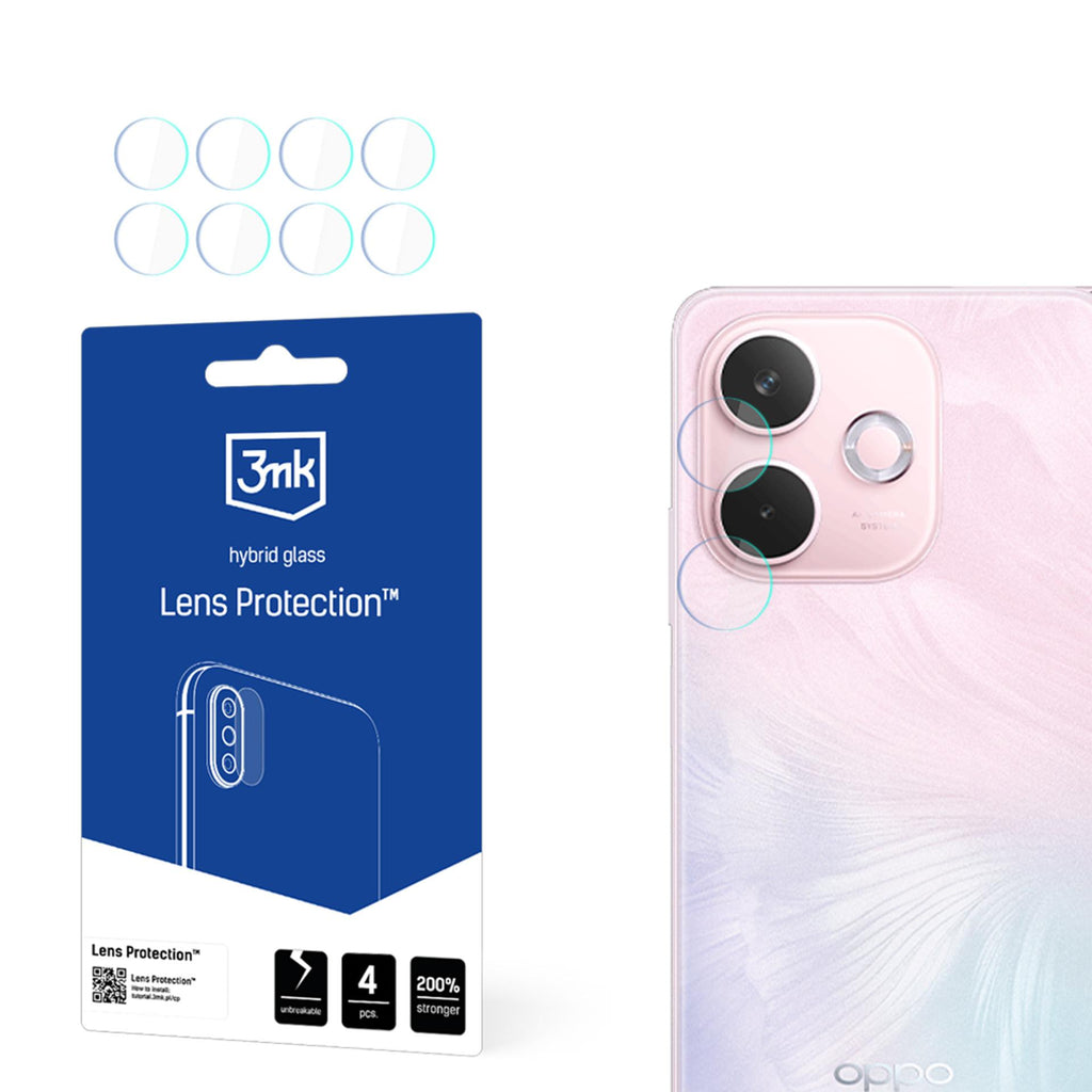 3mk objektyvo apsaugos hibridinis stiklas Oppo A5 Pro 5G vaizdo kamerai -- Oppo A5 Pro 5G
