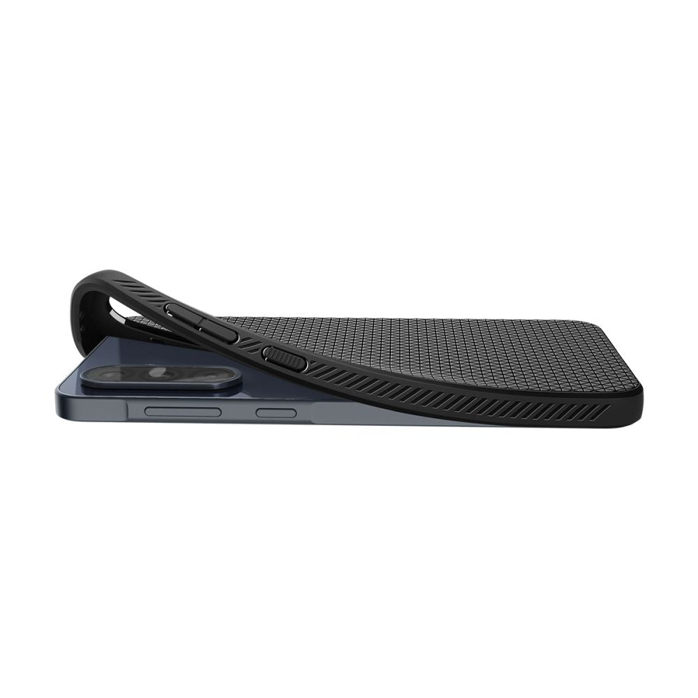 Spigen Liquid Air dėklas Samsung Galaxy A36 5G – juodas -- Samsung Galaxy A36 5G