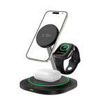 Tech-Protect QI15W-A46 3in1 magnetinis MagSafe indukcinis įkroviklis - juodas -- Cell phone chargers
