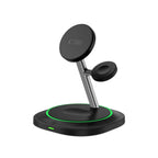 Tech-Protect QI15W-A46 3in1 magnetinis MagSafe indukcinis įkroviklis - juodas -- Cell phone chargers