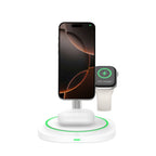 Tech-Protect QI15W-A46 3in1 magnetinis MagSafe indukcinis įkroviklis - baltas -- Cell phone chargers