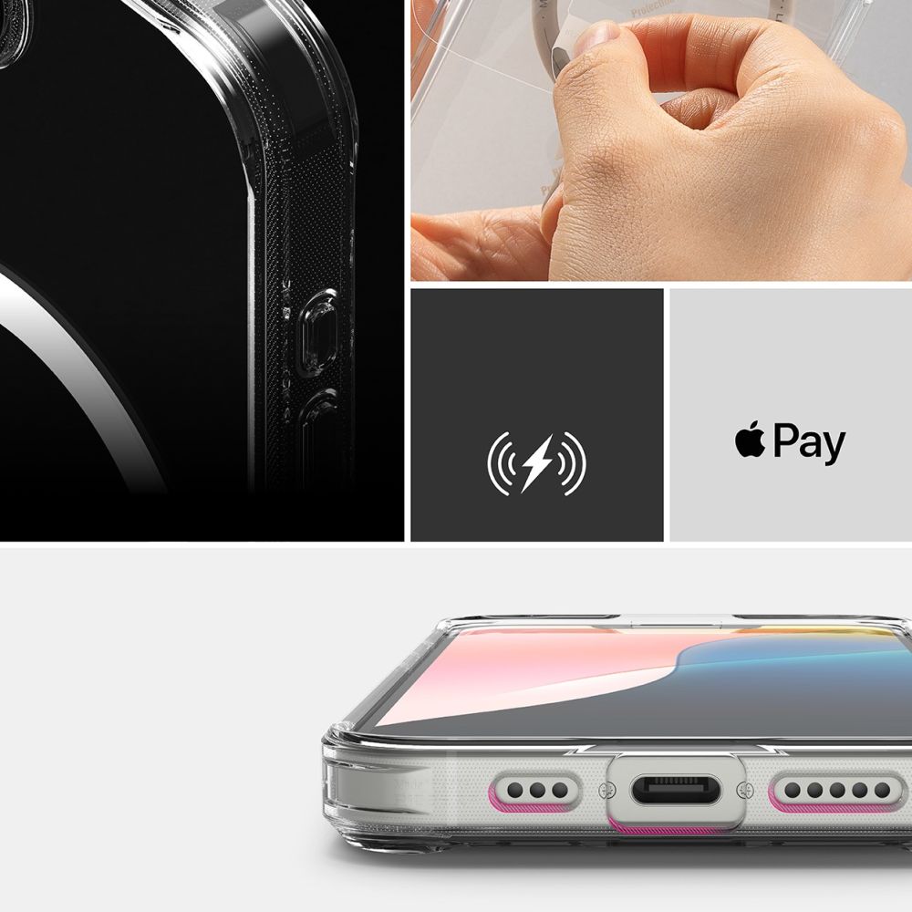 Ringke Fusion MagSafe dėklas iPhone 16 – skaidrus -- iPhone 16