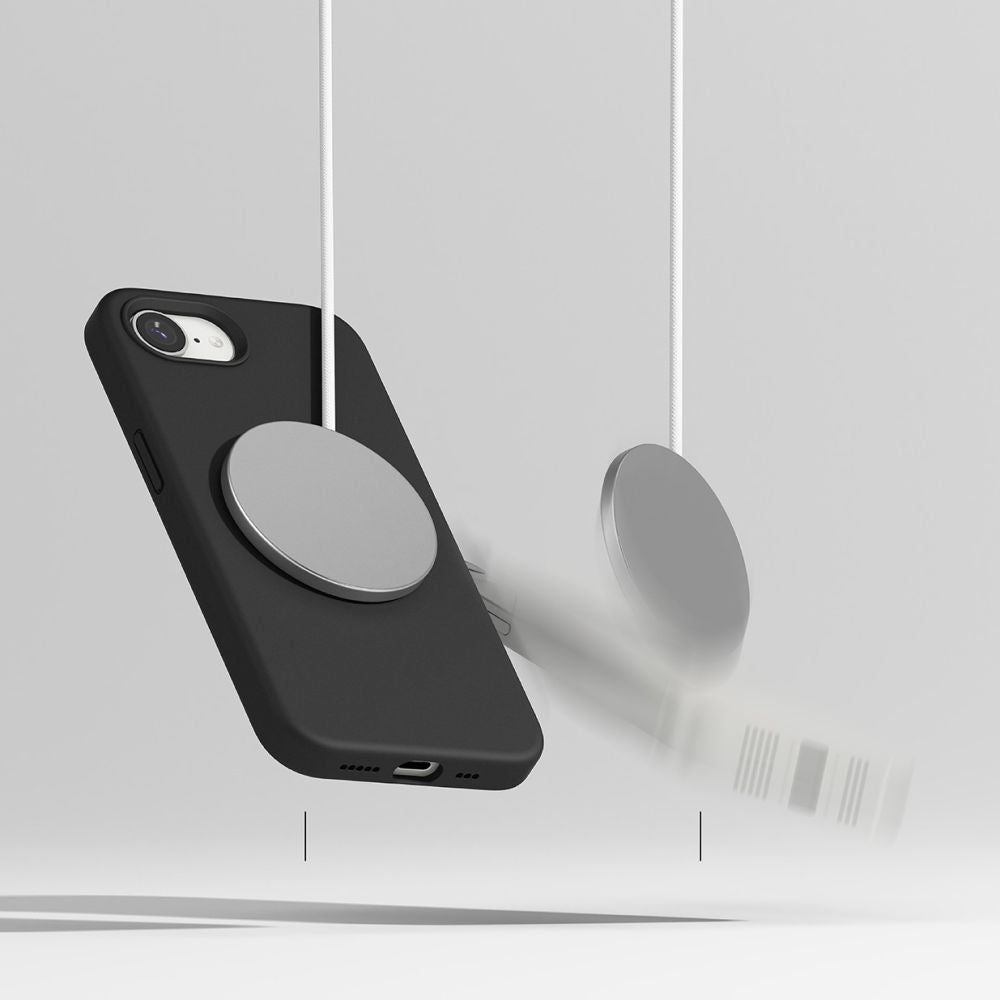 Ringke silikoninis MagSafe dėklas iPhone 16e – juodas -- iPhone 16e