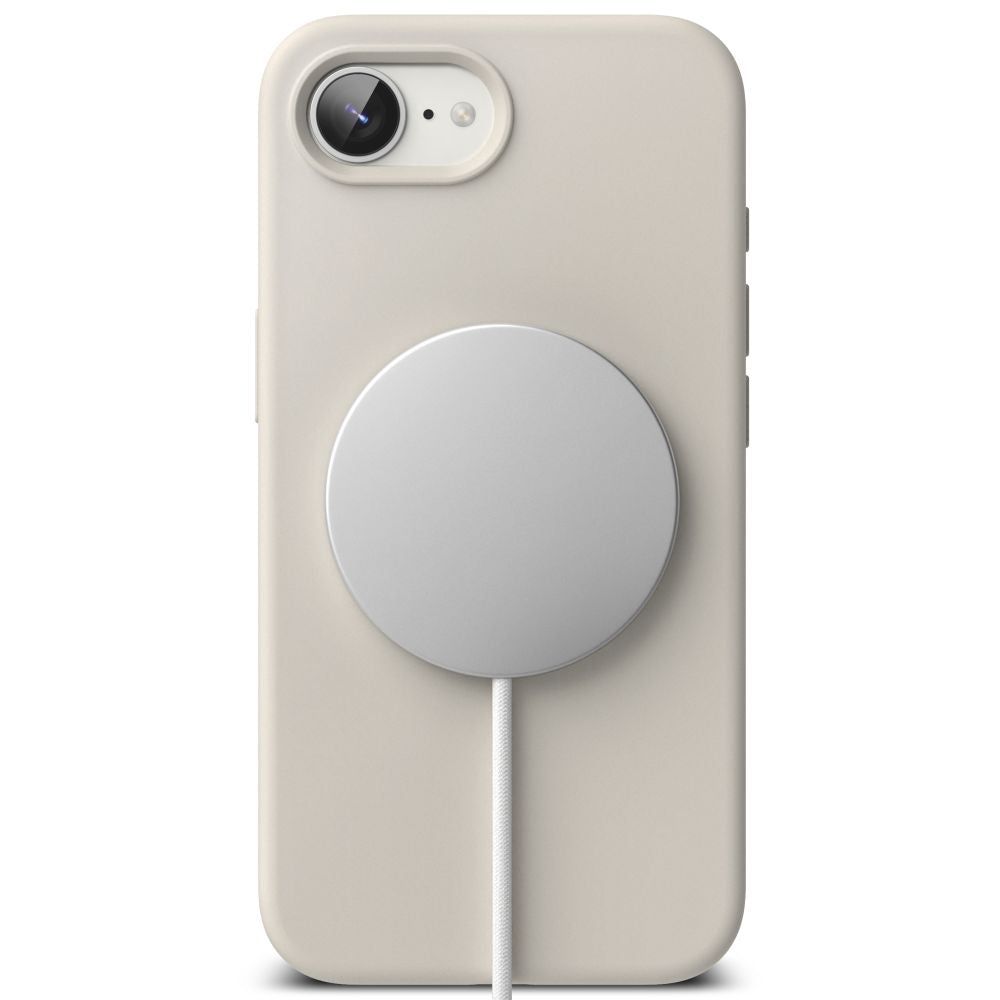 Ringke silikoninis MagSafe dėklas iPhone 16e – smėlio -- iPhone 16e