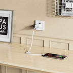 Tech-Protect NC20W PD20W USB-C sieninis įkroviklis su USB-C laidu - baltas