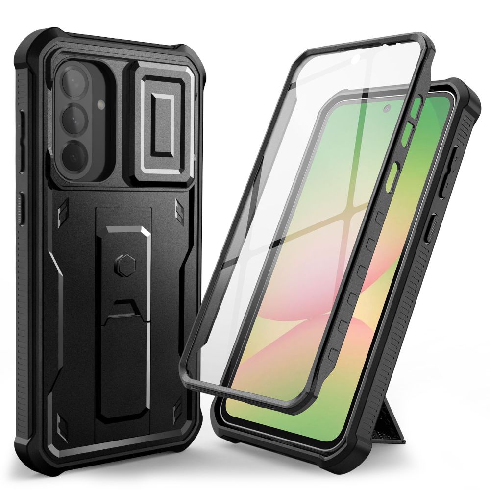 Tech-Protect Kevlar Cam+ dėklas Samsung Galaxy A56 5G – juodas