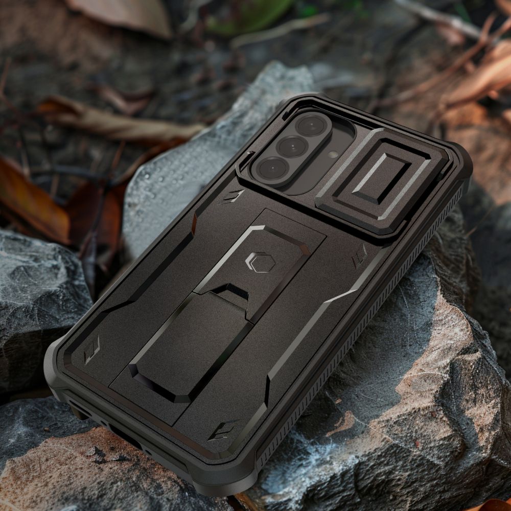 Tech-Protect Kevlar Cam+ dėklas Samsung Galaxy A56 5G – juodas