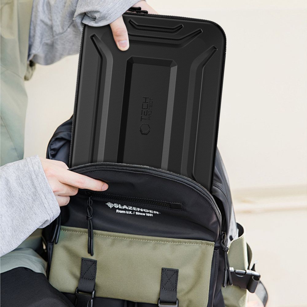 Tech-Protect Kevlar Pro nešiojamojo kompiuterio dėklas 15-16" - juodas -- Laptop Bags