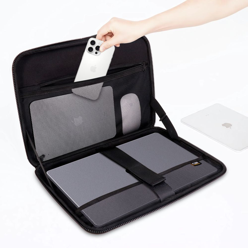 Tech-Protect Kevlar Pro nešiojamojo kompiuterio dėklas 15-16" - juodas -- Laptop Bags