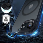 ESR Classic Hybrid Halolock MagSafe dėklas, skirtas iPhone 16e / 17e - juodas -- iPhone 16e / iPhone 17e