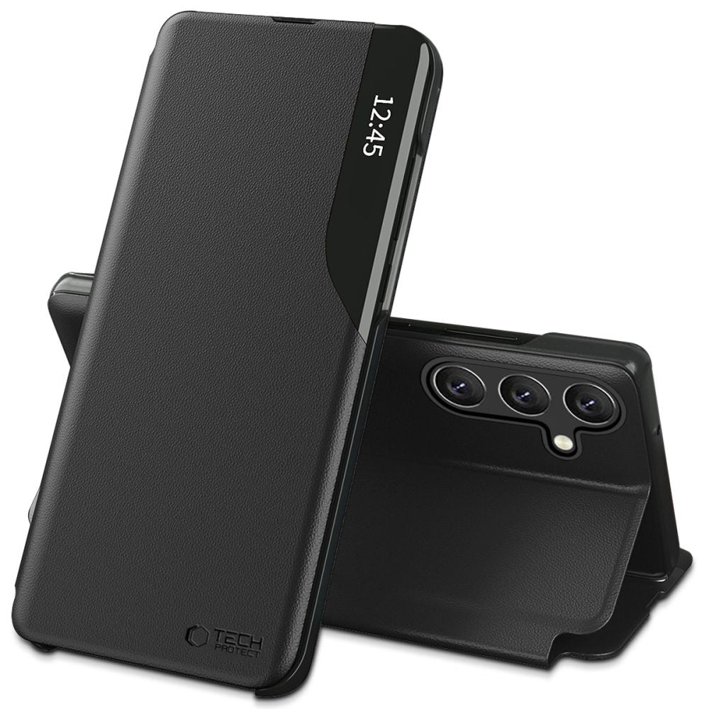 Tech-Protect Smart View dėklas Galaxy A56 5G – juodas -- Samsung Galaxy A56 5G