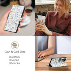 Tech-Protect Wallet dėklas Samsung Galaxy A56 5G – ramunės -- Samsung Galaxy A56 5G