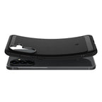 Spigen Rugged Armor dėklas Samsung Galaxy A56 5G – juodas
