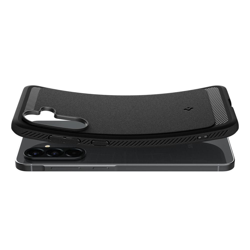 Spigen Rugged Armor dėklas Samsung Galaxy A56 5G – juodas