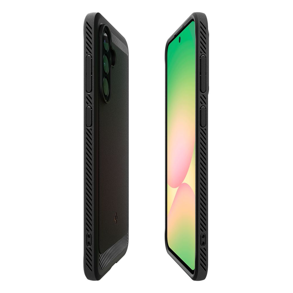 Spigen Rugged Armor dėklas Samsung Galaxy A56 5G – juodas