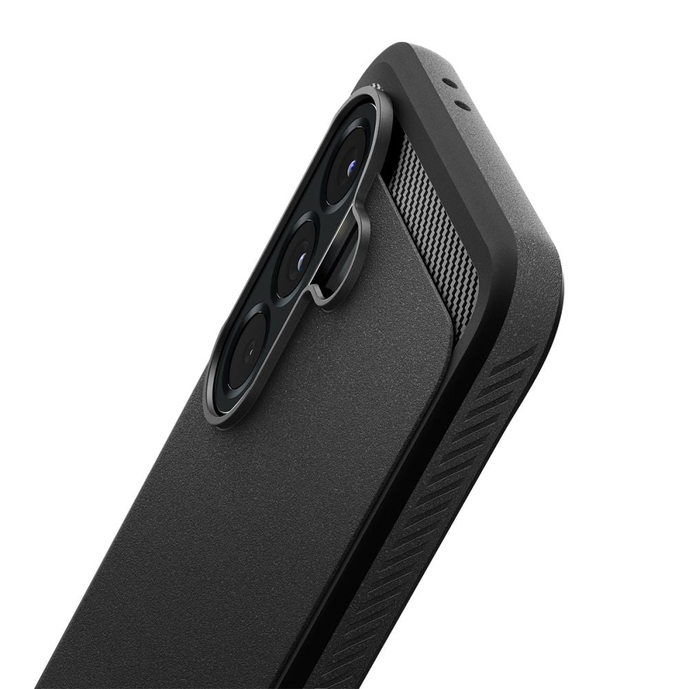 Spigen Rugged Armor dėklas Samsung Galaxy A56 5G – juodas
