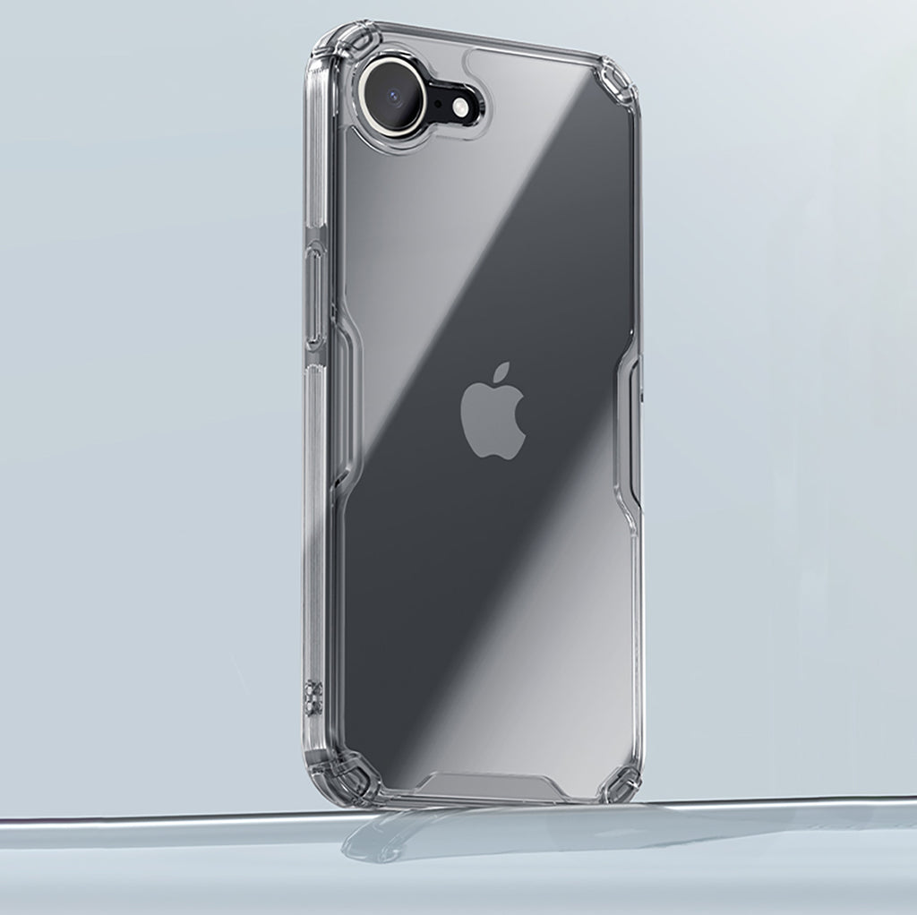 Nillkin Nature Pro skaidrus TPU dėklas iPhone 16e