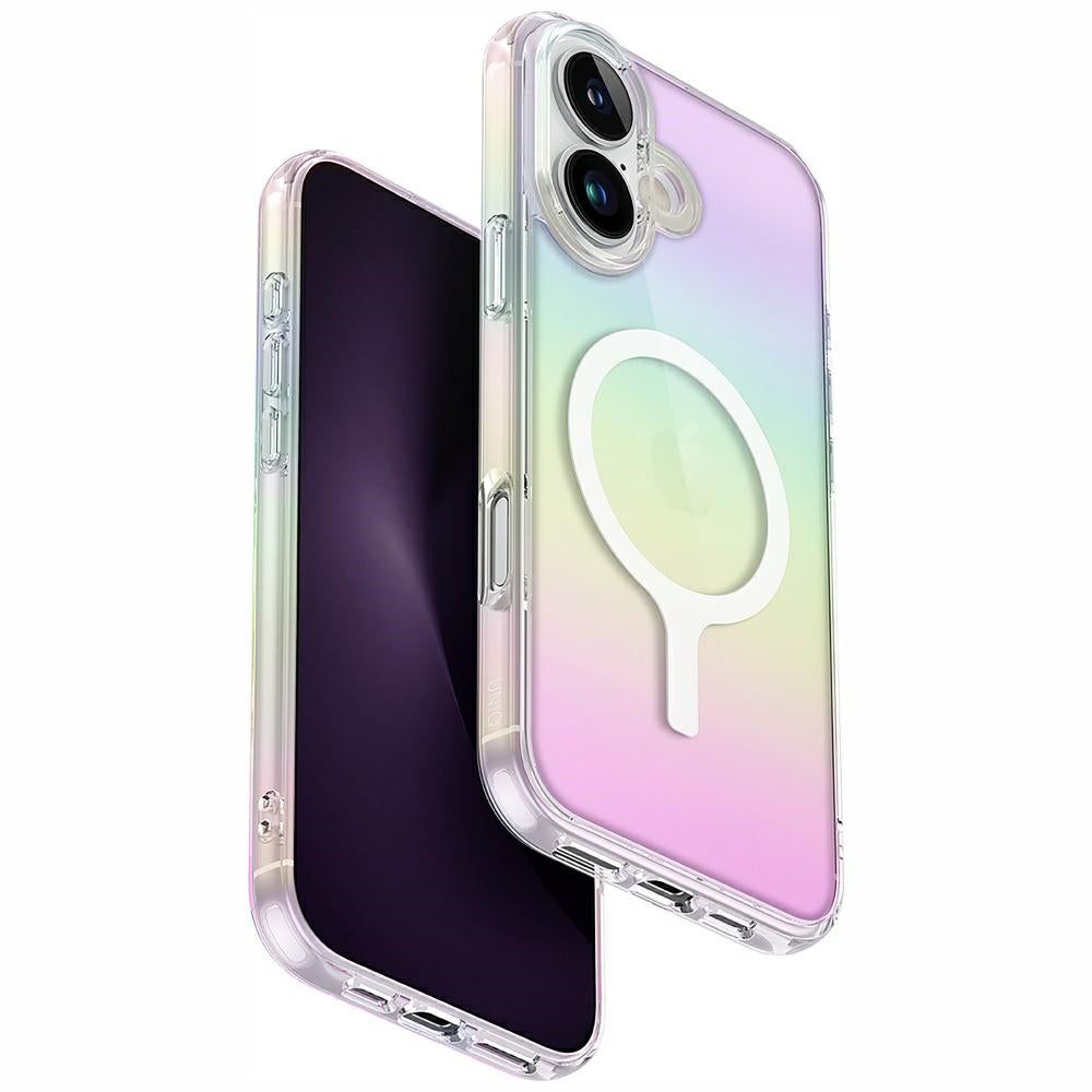 Uniq Iridescia MagClick MagSafe dėklas iPhone 16 – holografinis