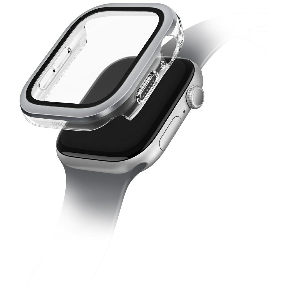 Uniq Voute dėklas Apple Watch 42 mm su stiklu – sidabrinis