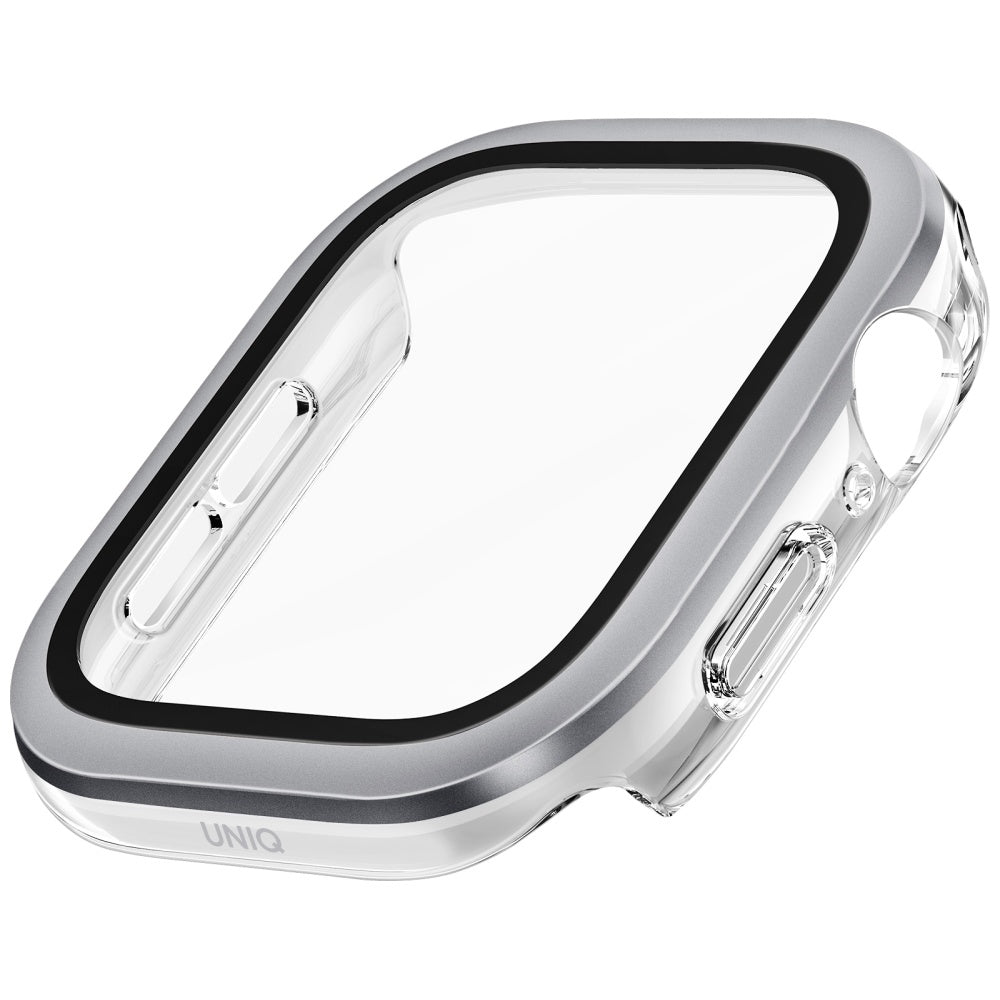 Uniq Voute dėklas Apple Watch 42 mm su stiklu – sidabrinis