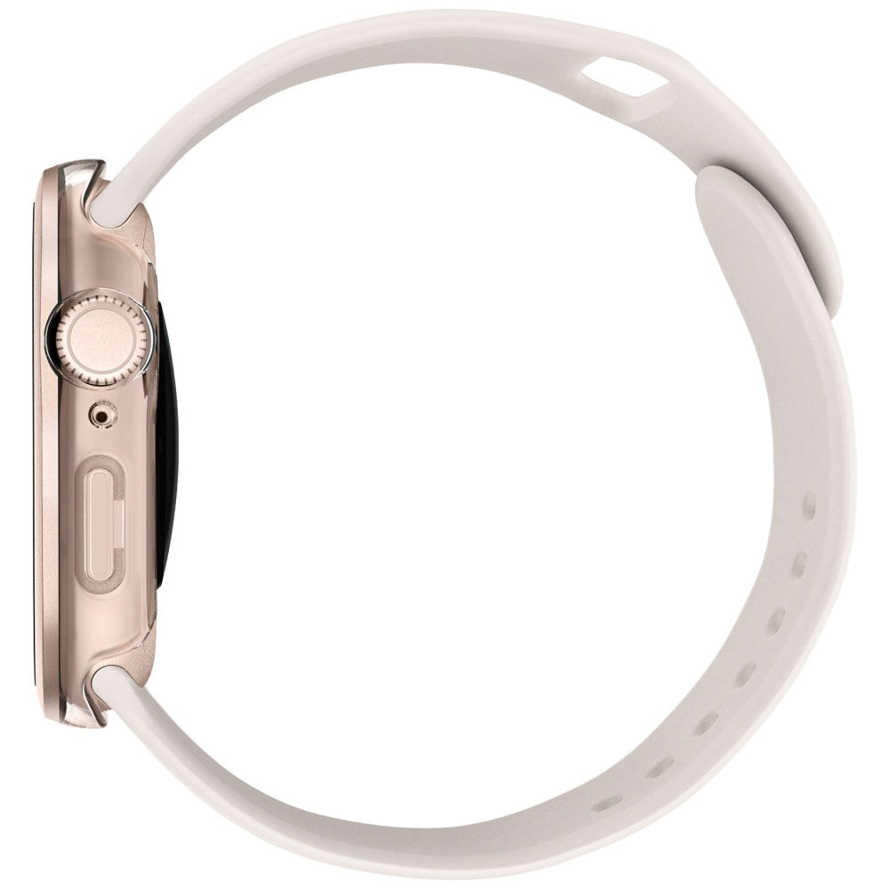 Uniq Voute dėklas Apple Watch 46 mm su stiklu – rožinis auksas