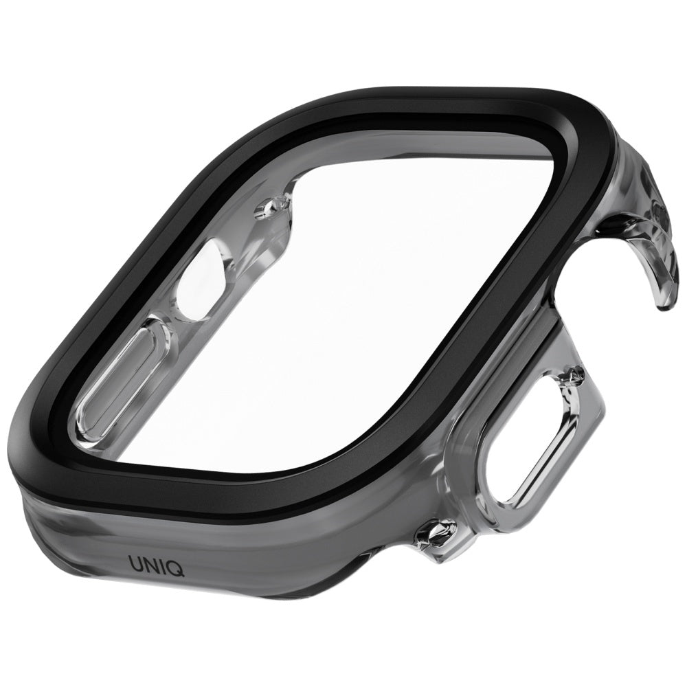 Uniq Voute dėklas Apple Watch Ultra 49 mm su stiklu – juodas