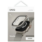 Uniq Voute dėklas Apple Watch Ultra 49 mm – sidabrinis
