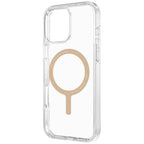 Uniq Clario MagClick dėklas iPhone 16 Pro – skaidrus/auksinis